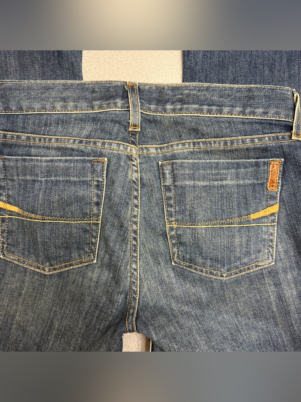 Vintage Y2K Ezra Fitch by Abercrombie & Fitch 2000s Denim Capri Jeans - Picture 5 of 8